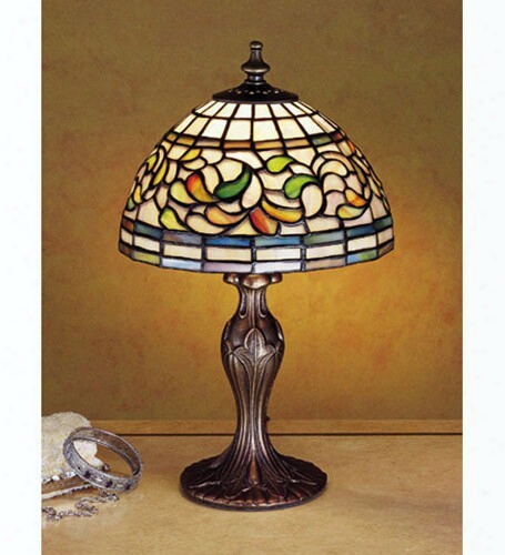 Meyda Tiffany Turning Leaf Mini Lamp