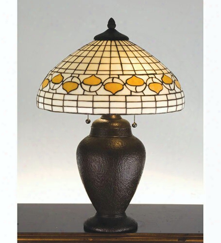 Meyda Tiffany Acorn Dome Table Lamp