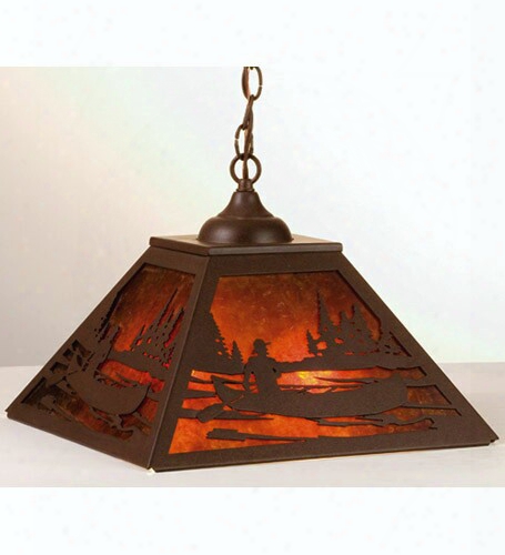 Meyda Tiffany Canoe Square Pendant