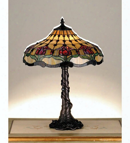 Meyda Tiffany Colonial Tulip Table Lamp
