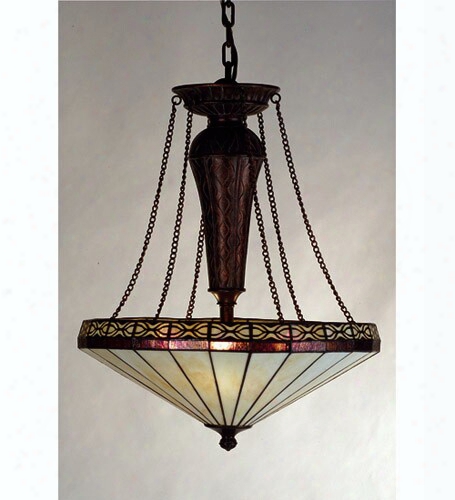 Meyda Tiffany Crestwood 3-light Inverted Pendant