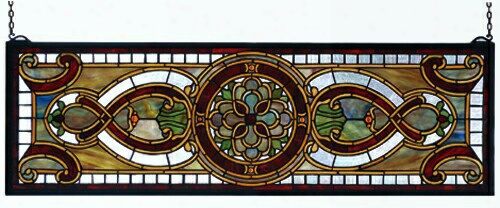 Meyda Tiffany Evelyn In Topaz Transom Window