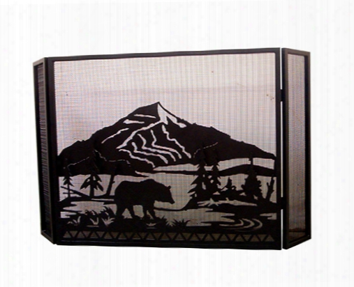 Meyda Tiffany Folding Bear Firescreen