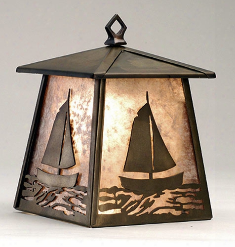 Meyda Tiffany Hanging Sailboat Lantern