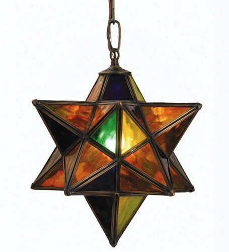 Meyda Tiffany Mult1-colored Moravian Star Pendant