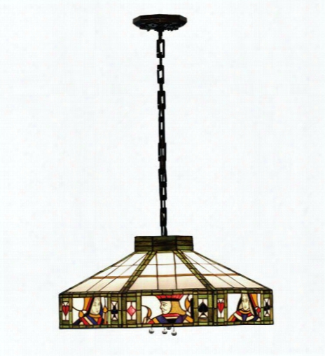 Meyda Tiffany Poker Face 4-light Pendant