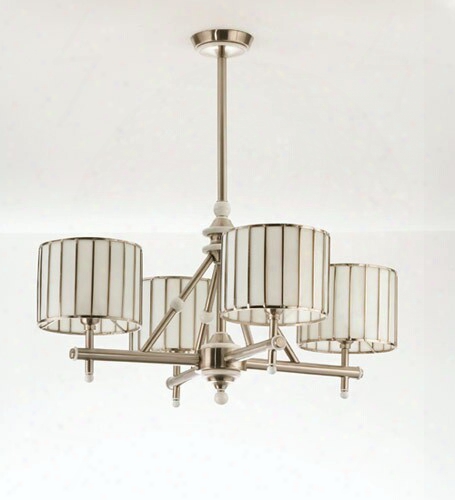 Meyda Tiffany Revolution 4-light Chandelier - Brushed Nickel