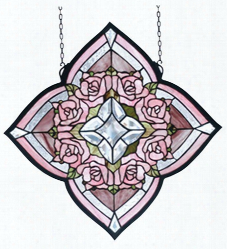 Meyda Tiffany Ring Of Roses Window