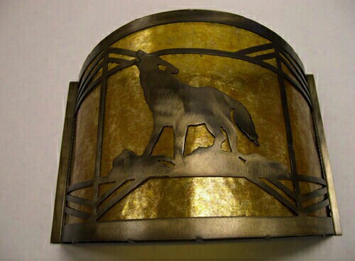 Meyda Tiffany Wolf Wall Sconce