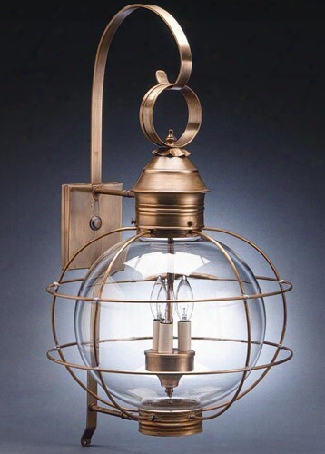 Northeast Lanterns Extra Large Round Onion Wall Lantern