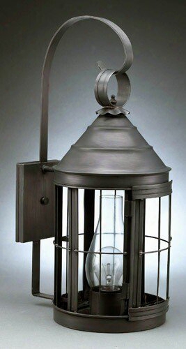 Northeast Lanterns Heal Large Wall Sconce With Scroll