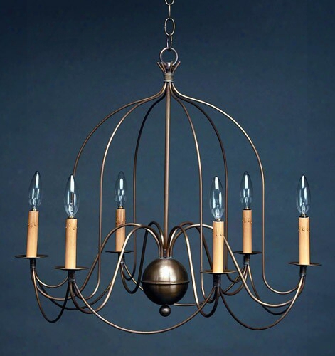 Northeast Lanterns Large 6-light Birdcage Chandelier