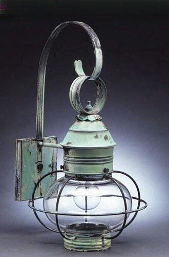 Northeast Lanterns Large Caged Onion Wall Lantern