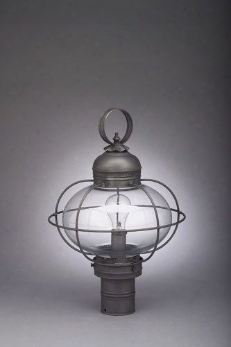 Northeast Lanterns Large Onion Post Mount Lantern - Galley Edition