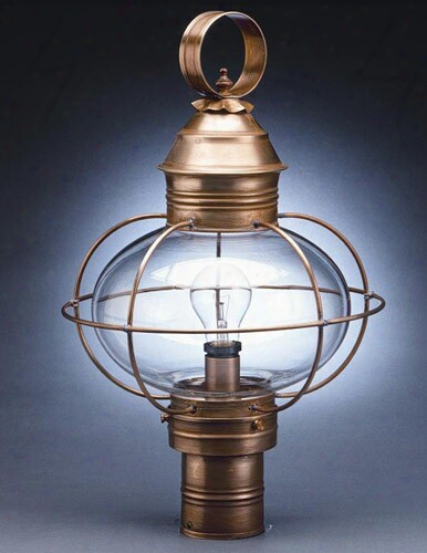 Northeast Lanterns Large Onion Post Mount Lantern