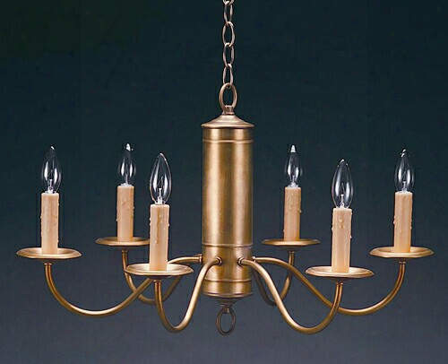 Northeast Lanterns Medium 6-light Colonial Chandelier