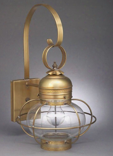 Northeast Lanterns Medium Caged Onion Wall Lantern - Galley Edition