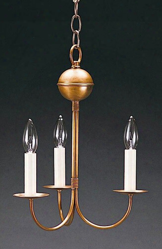 Northeast Lanterns Small 3-light Chandelier