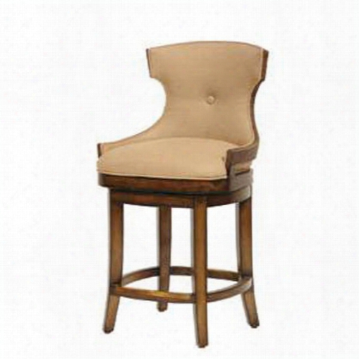 Palecek Rhodes 24 In. Barstool, Golden Ash