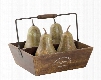 Uttermost Pears In Basket Set of 5