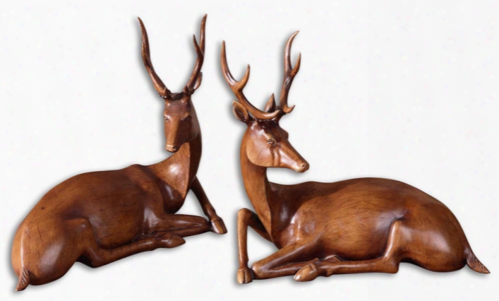 Uttermost Buck Statues-set Of 2