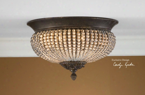 Uttermost Cristal De Lisbon-flush Mount