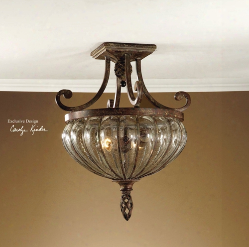 Uttermost Galeana 2-light Semi Flush Mount