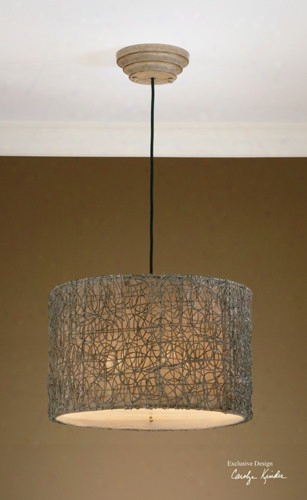 Uttermost Knotted Rattan Light Hanging Shade