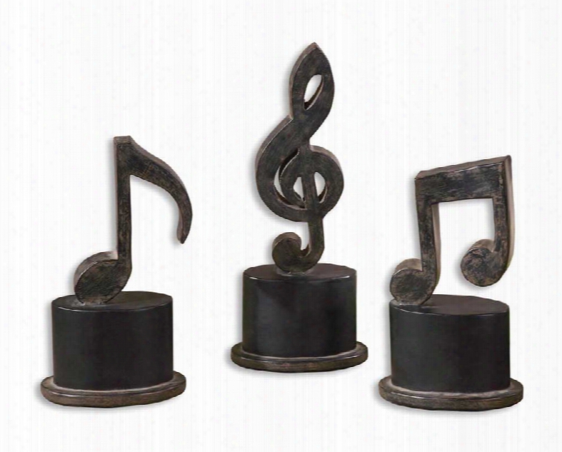 Uttermost Music Nnotes-metal-set Of 3