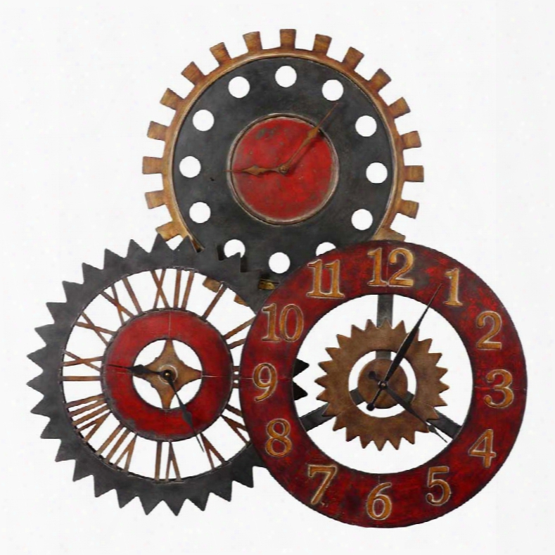 Uttermost Rusty Movements Clock