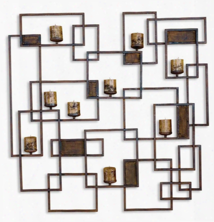 Uttermost Siam-candle Wall Sculpture-metal