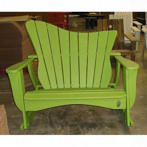 Uwharrie Chair Wave Left-facing Settee Rocker