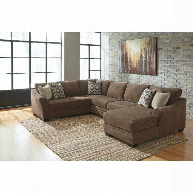 Benchcraft Justyna 3 Piece Chaise Sectional