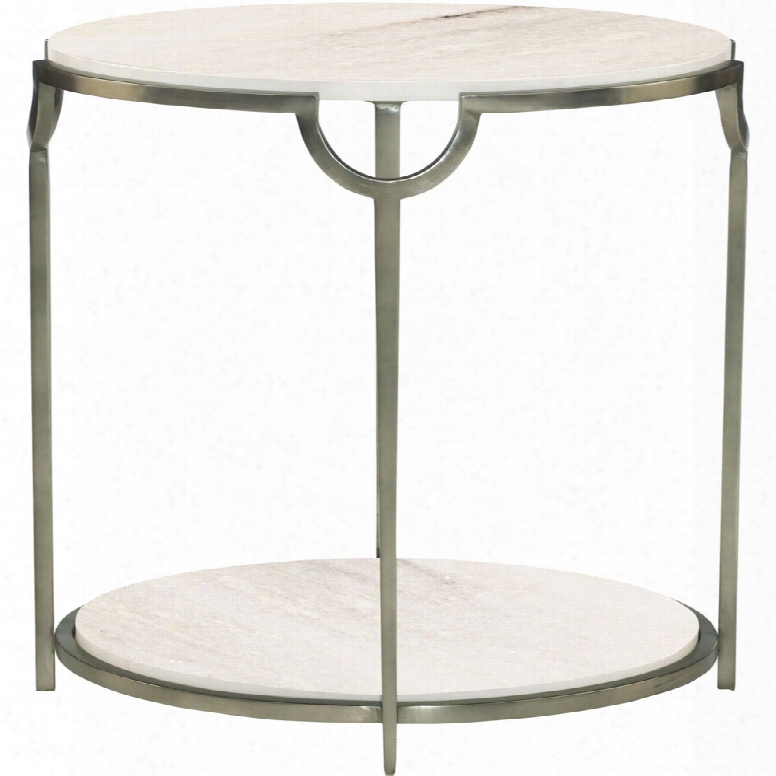 Bernhardt Morello Metal Oval End Table