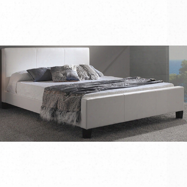 Fashion Bed Group Euro Full Size Platform Bed In White
