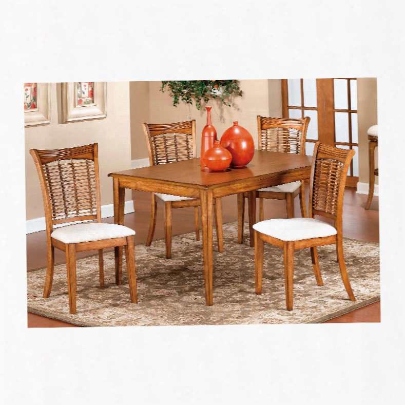 Hillsdale Furniture Bayberry Rectangle 5-piece Dining Set In Oak