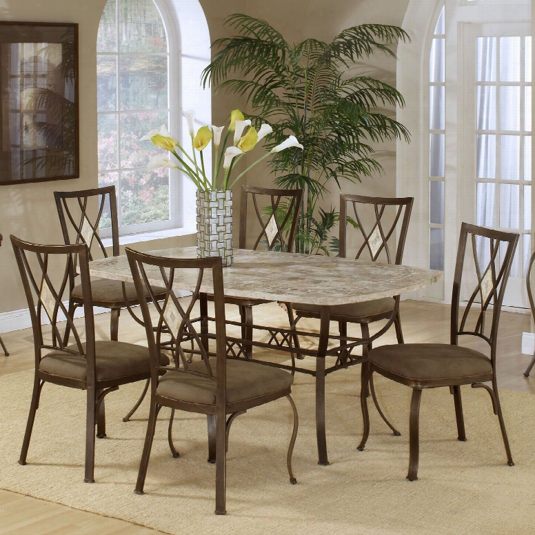 Hillsdale Furniture Brookside 7-piece Rectangular Dining Set With Diamond Back Chairs