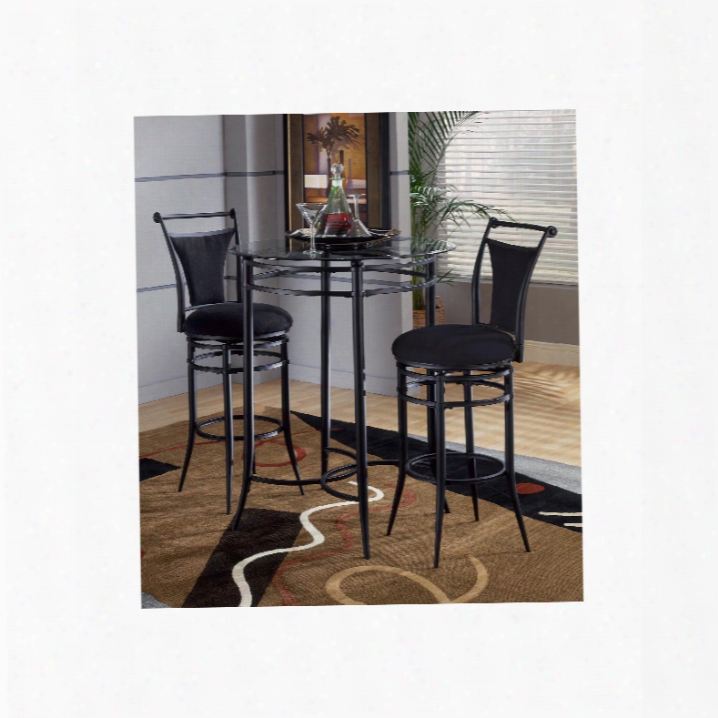 Hillsdale Furniture Cierra Mix N Match 3-piece Bistro Set In Black