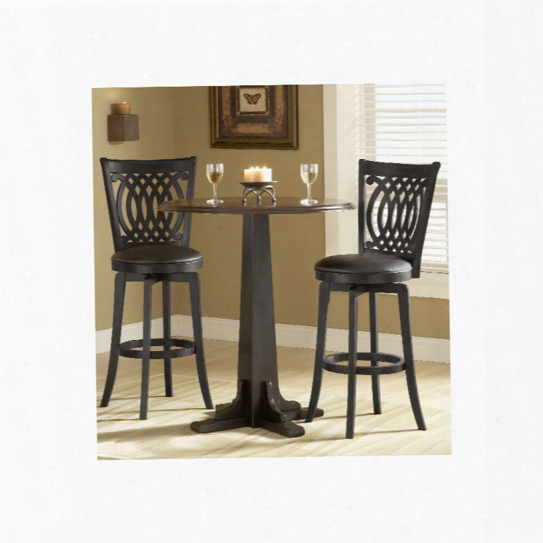 Hillsdale Furniture Dynamic Designs Van Drays 3-piece Pub Table Set