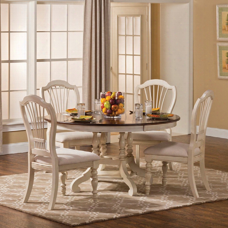 Hillsdale Furniture Pine Island 5-piece Dining Set With Wheatback Chairs