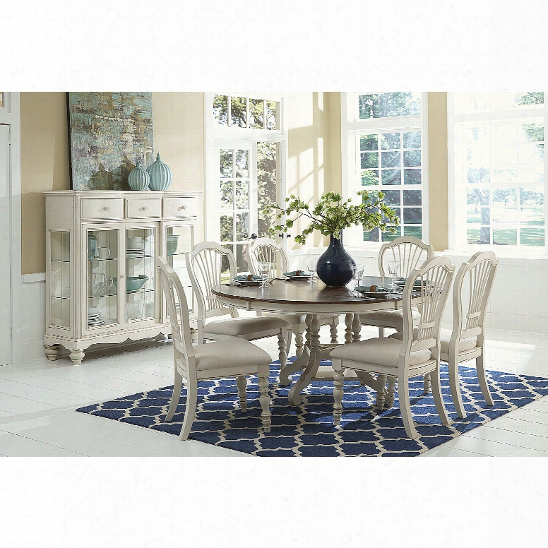 Hillsdale Furniture Pine Island 7-piece Dining Set With Wheatback Chairs