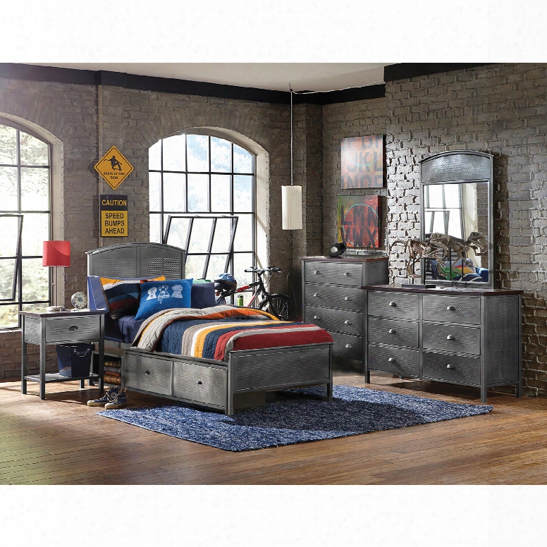 Hillsdale Furniture Urban Quarters 5-piece Panel Storage Bedroom Set