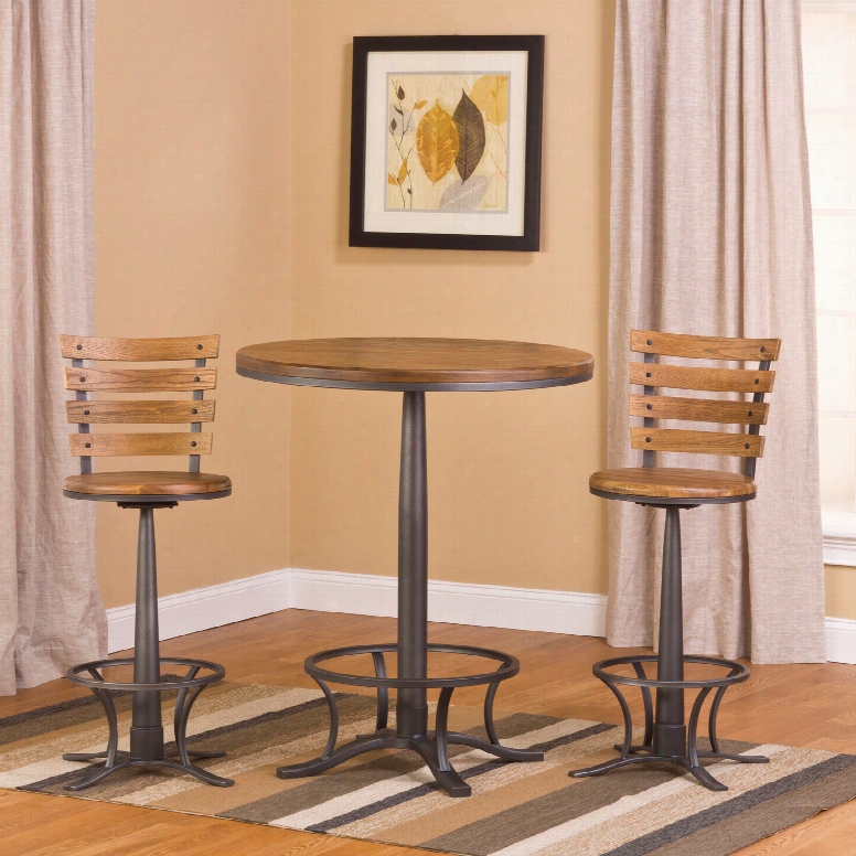 Hillsdale Furniture Westview Bar Height Bistro Set With Westview Stools