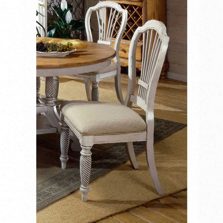 Hillsdale Furniture Wilshire Dining Chairs In Antique White -s Et Of 2