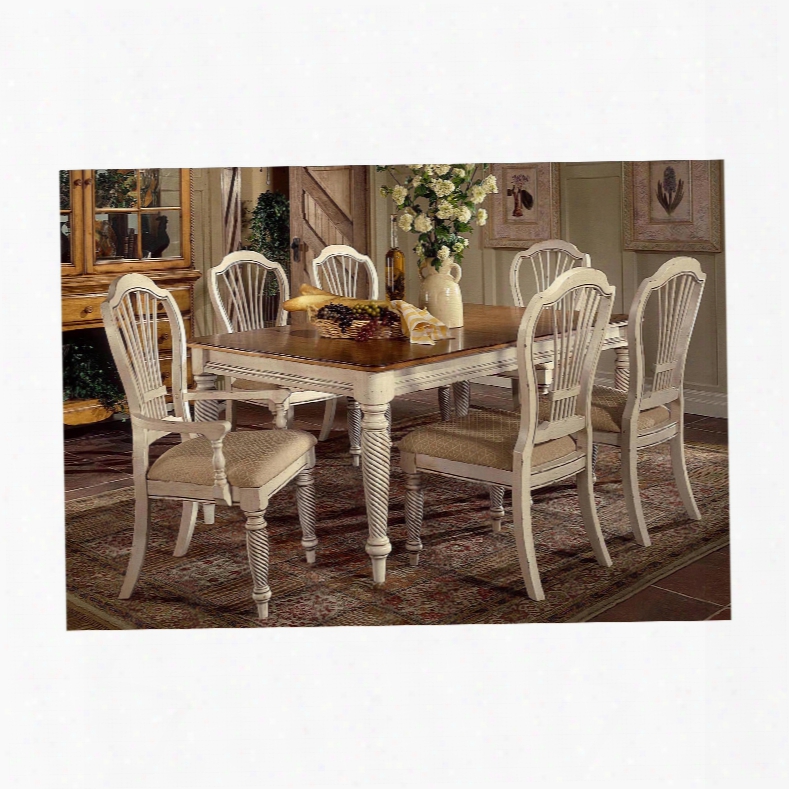 Hillsdale Furniture Wilshiire Rectangle 5-piece Dining Set In Antique White