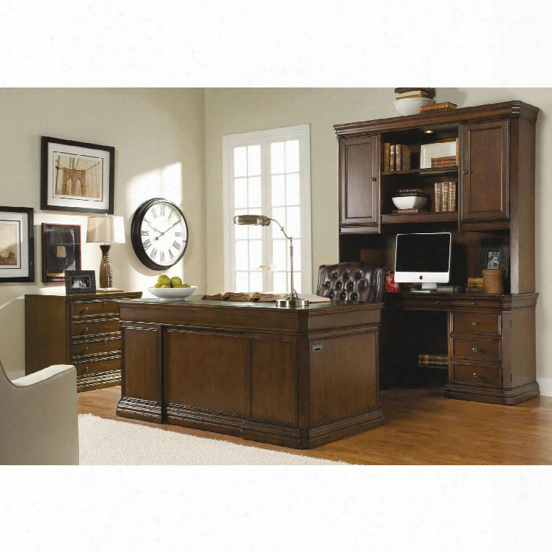 Hooker Furniture Cherry Creek 4-piece Executive Office Set