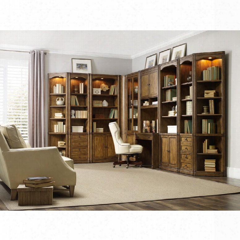 Hooker St. Armand L Shaped Bookcase Wall