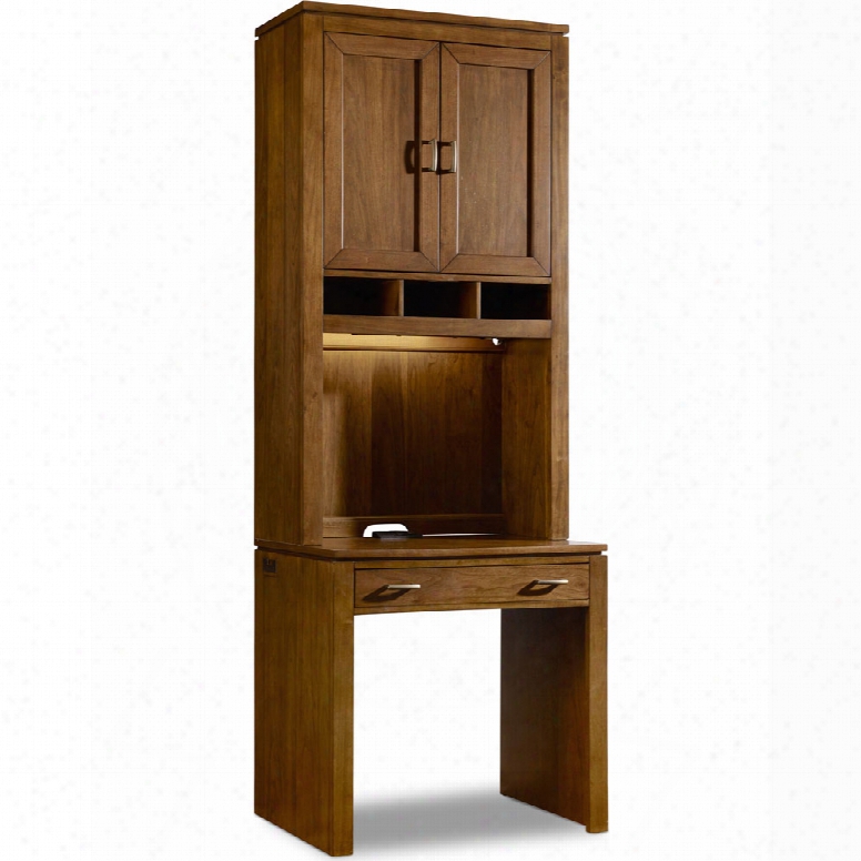 Hooker Viewpoint Wall Desk With Hutch