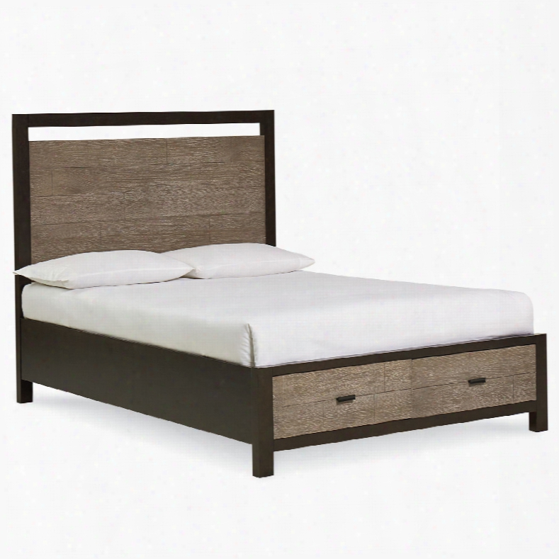 Legacy Classic Helix Queen Panel Bed With Storage Footboard