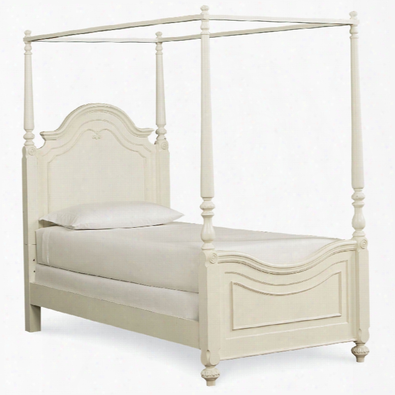 Legacy Classic Kids Charlotte Twin Low Poster Bed With Canopy